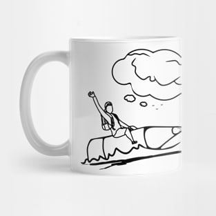 students riding pencils Mug